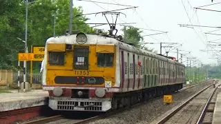 Staff Special Emu train Cinematic Arrived & Departs In Slowly Rain At Balagarh Station