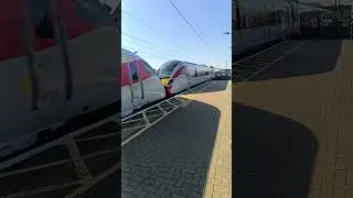 LNER 801104 & 801111 passing Newark Northgate 12/5/25