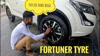 Xuv500 Mai Keya Fortuner Ka Tyre Fit😳||Tyre Modified in Xuv500||high profile tyre😱