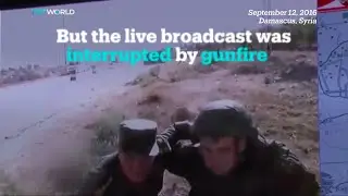 Russia&rsquo;s briefing on Syria ceasefire gets interrupted by gunfire