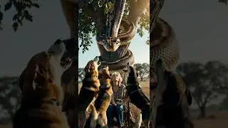 &ldquo;Dogs became her shield&hellip; danger was just above 😱🐍&rdquo;#shorts#youtubeshorts#reels#viral#trending#snake