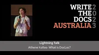 Lightning Talk: Athene Koltes - What is DocLoc?
