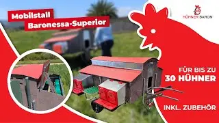 🔥 BARONESSA enthüllt: Das KRASSESTE Hühnermobil aller Zeiten?! 🐔🚜 Der Hühnertraktor für 30 Hennen!