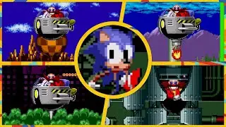 Sonic the Hedgehog - All Bosses (no damage) [Sonic 1 Decomp]