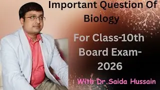 #BIOLOGY IMPORTANT QUESTION FOR U.P. BOARD EXAM-2026||BY DR.SAIDA HUSSAIN#biologyquestion#viral