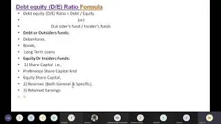 Capital Structured- Debt Equity Ratio  problem 1