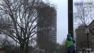Sprengung der Uniturm Frankfurt am Main / AfE-Turm