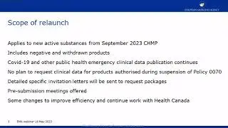Clinical Data Publication (Policy 0070) re-launch - EMA webinar