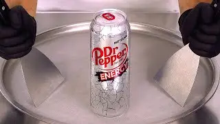 Dr Pepper Energy Drink - Ice Cream Rolls | ASMR