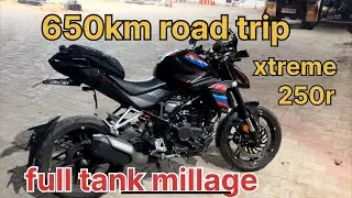650km toad trip with  Xtreme250r,@long trip,@full tank millage test