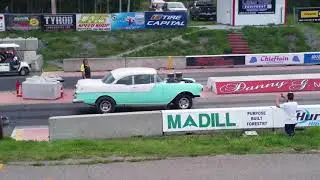 1955 Pontiac Gasser 427 BBC 8-71 blown 1st pass at dragstrip