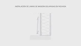 Instalaci&oacute;n de lamas de madera solapadas en fachada | PARKLEX PRODEMA