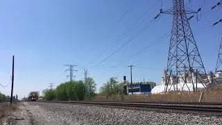 [4K] CSX 6909 (GP40-2) leads eastbound Q352 through Dolton, IL 5-6-18