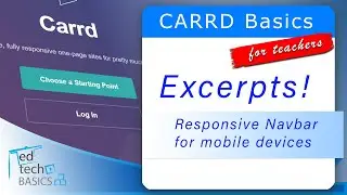 Lesson 14   CARRD Responsive Navbar for mobile devices