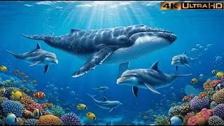 🐢 Slow Flow 4K Stunning High Resolution Footage of Marine Life  Relaxation Loop