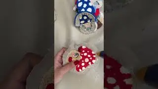 Meet the Heart of the Mushroom Village | Mother Mushroom Coaster  #punchneedle #punchneedleart