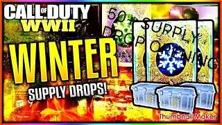 CoD WORLD WAR 2- OPENING 50+ SUPPLY DROPS!!- Supply drop madness!