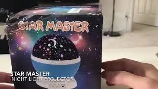 Night Light Rotating Moon Stars Projector