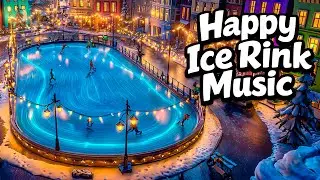 Happy Christmas Ice Rink Music ❄️⛸️ City Skating Lights for Study & Joy
