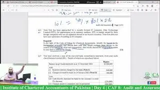 CAF 8 AUDIT  revision for FINAL  exam PREPRATION || DAY#4 EPISODE-6