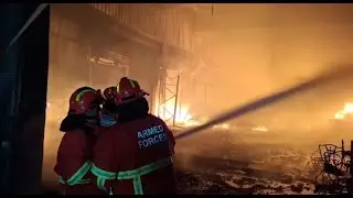 Vijon të jetë aktiv zjarri në lagjen “5 Maji” në Tiranë, dëme të shumta në treg