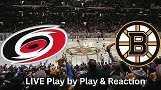 Carolina Hurricanes vs. Boston Bruins LIVE Play by Play & Reaction 📱