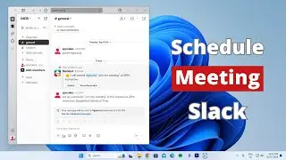 How to Schedule a Meeting in Slack