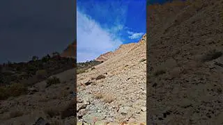 Giant Rockfall in the road. #hunting #rock #fall #mountains #stone #foryou #reels #pakistan #shorts