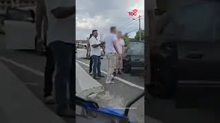 Водитель арестован после нападения на пожилого мужчину после незначительного ДТП в Черасе.