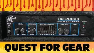 Rogue RB-200BH Bass Amp Head and a Gallien and Krueger Backline 410BLX