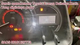 Servis speedometer Avanza yang digitalnya pudar