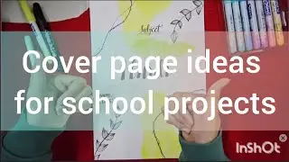 Beautiful & Easy Cover Page Ideas for School Projects | Graceful Trisha #GracefulTrisha #calligraphy