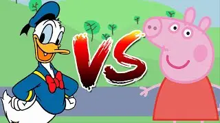 M.U.G.E.N. BATTLES | Donald Duck vs Peppa Pig | Disney vs Peppa Pig