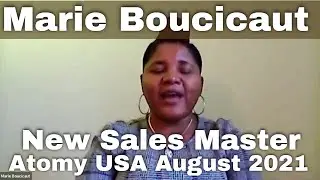 Marie Boucicaut New Sales Master Atomy USA August 2021