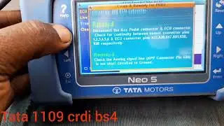 tata 1109 bs4 crdi, folt code P1801, P1807, P062C, P2264, P0339, P0222, P0122  trable shutting.