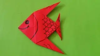 Cara Membuat Origami Ikan Hias | Origami Binatang