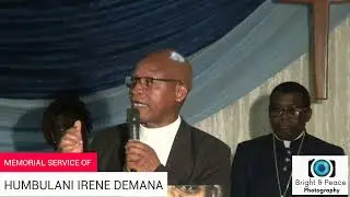 MEMORIAL SERVICE OF HUMBULANI IRENE DEMANA