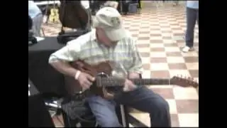 Dude Plays Awesome AlumiSonic Copper Tele Guitar at Guitar Show