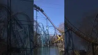 Worlds only 2 interlocking loops! #rollercoaster #buschgardens