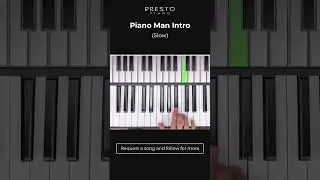 Piano Man - Billy Joel (Slow Intro) 🎹🎶v