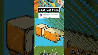 Minecraft Satisfying Loaf Cat Pixel Sand Art Fall #shorts #minecraft #asmr