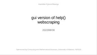 Hamilton 2022/08/08: gui-version of 