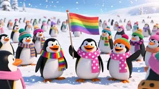 Happy Feet Penguin Parade | Fun Animal & Movement Rhyme for Kids | Nursery Rhymes for Children