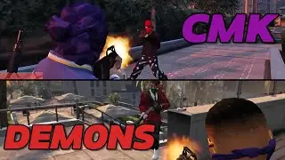 TIROTEO DEMON SAINTS vs CMK | GRAFITI DE GUERRA | DOVUX LIFE GTARP