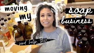 MOVING VLOG PART 1: packing my soap business supplies! It's a lot...