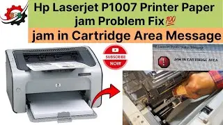 Hp Laserjet P1007 Printer Paper jam in Cartridge Area Problem Fix || Paper jam Solution