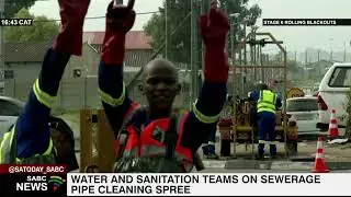 Cape Town water, sanitation teams on sewerage pipes cleaning spree