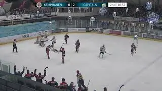 Hoogtepunten Eredivisie ijshockeywedstrijd Eindhoven Kemphanen vs OG Capitals Leeuwarden.