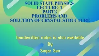 Lecture 4 part 2 Crystal structure problem and solution for NET and GATE
