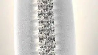 Cubic Zirconia Silver Tennis Bracelet - CZ Silver Tennis Bracelet 7 1/4